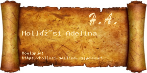 Hollósi Adelina névjegykártya